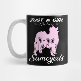 Snowy Serenade Stylish Tee for Admirers of Samoyed Majesty Mug